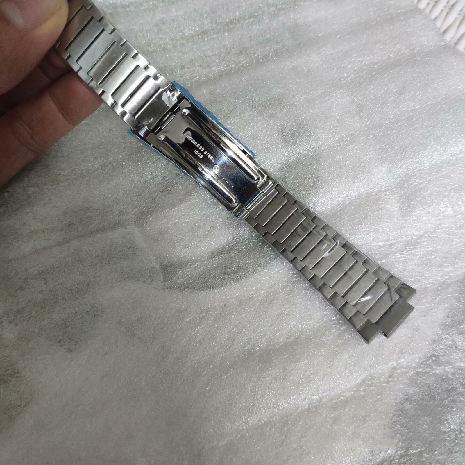 FOR Omega 22mm/11mm Stainless Steel Gents Watch Strap Band Brecelet