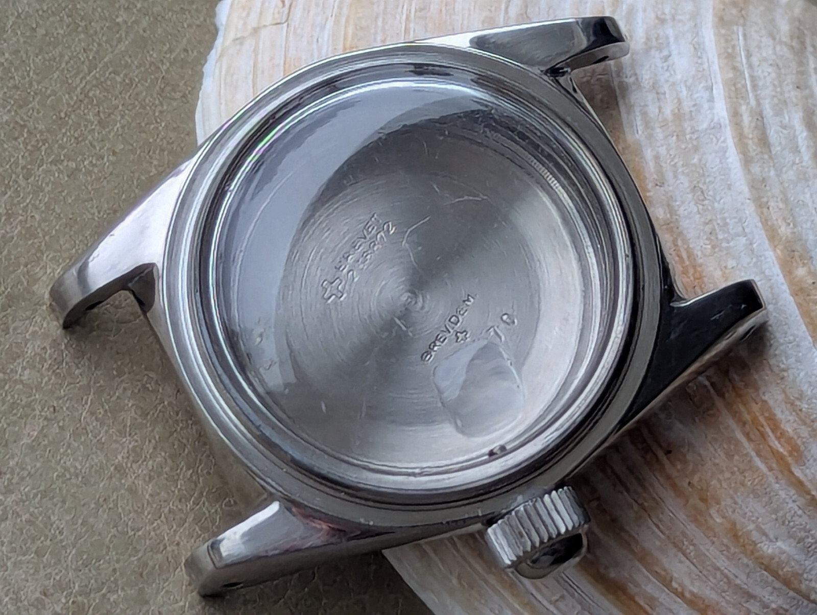 Vintage 1960’s Titus Calypsomatic 7085 ‘Big Crown’ Diver CASE/CROWN/CRYSTAL ONLY