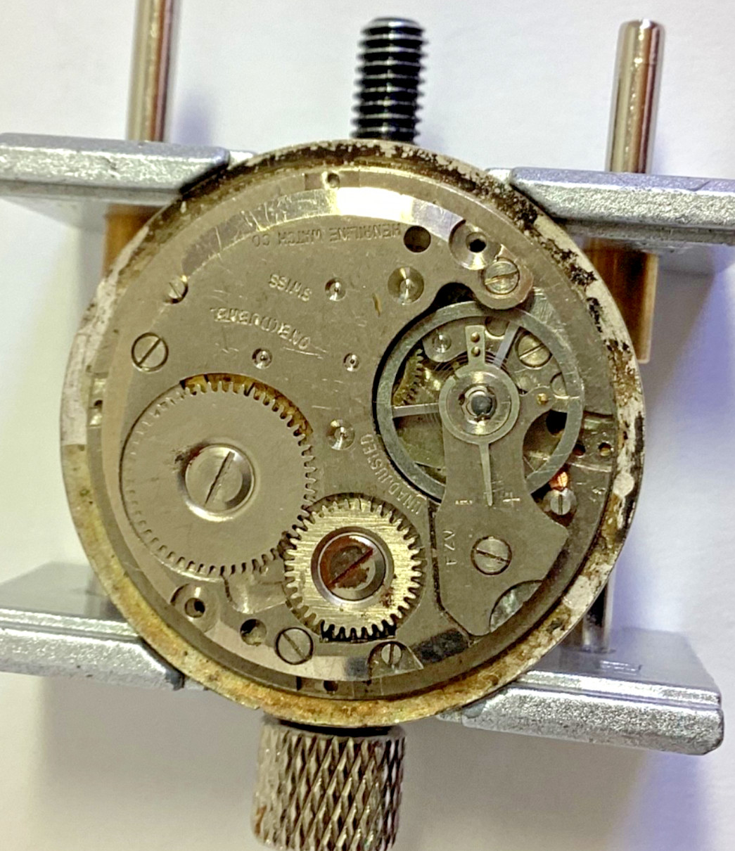 Lot Carlisle Henriline Watch Co Ebosa 65 Running Swiss Spare Parts Repair READ