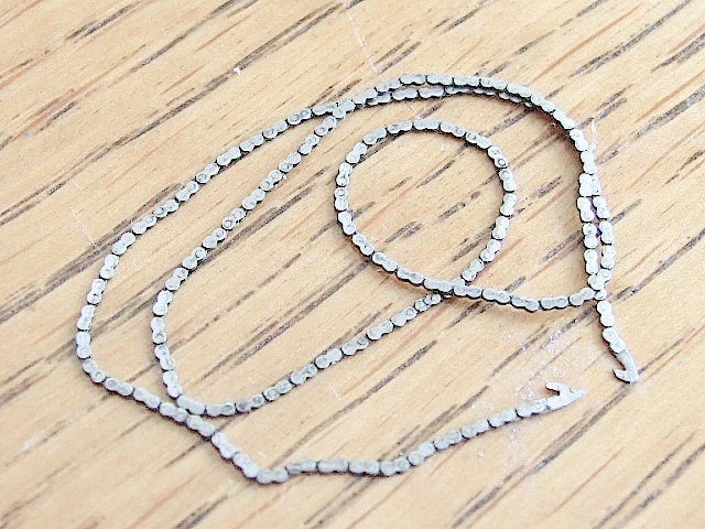 Fusee pocket watch chain with both hooks 7 11/16 inches or 197mm. Parts