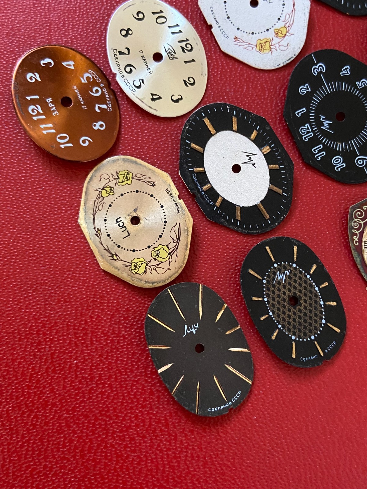 LOT of 15 Watch Faces Mixed Color Watch Vintage Dial Steam Punk