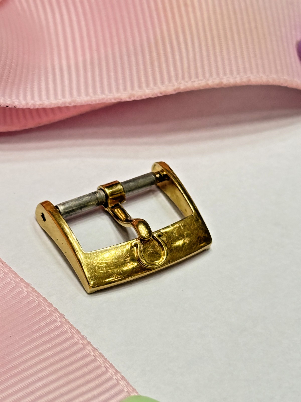 Omega Buckle 16mm Solid Gold 18k Swiss Made Genuine !