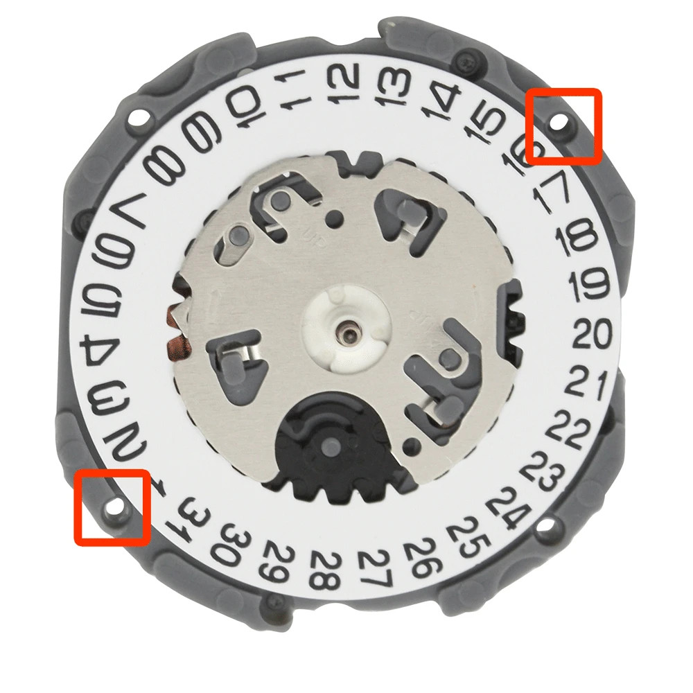 Original Hattori/Seiko/Epson VJ12 Date @3/6 Japan Quartz Movement