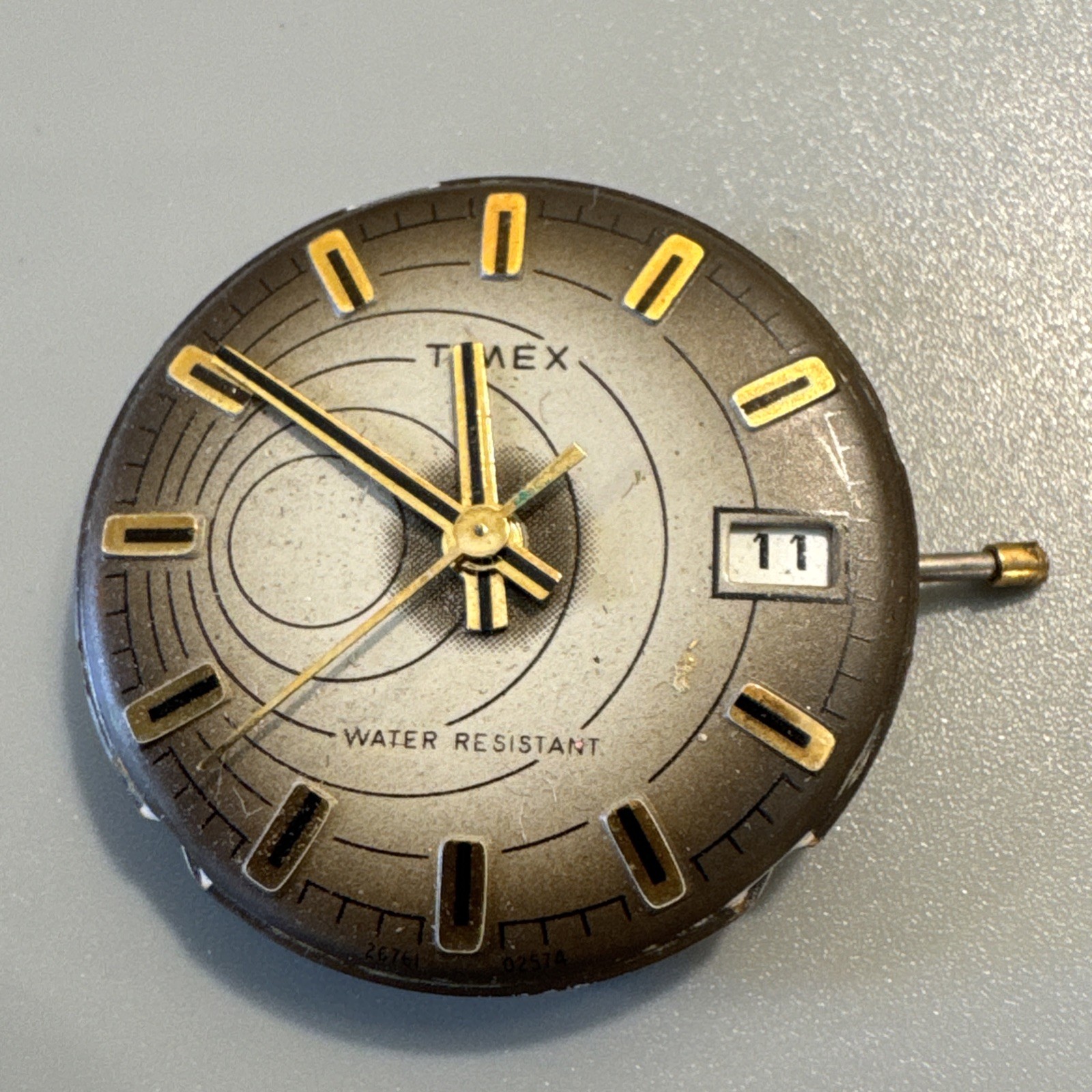 Vintage Wind Up Men’s Watch Movement Timex Solar System