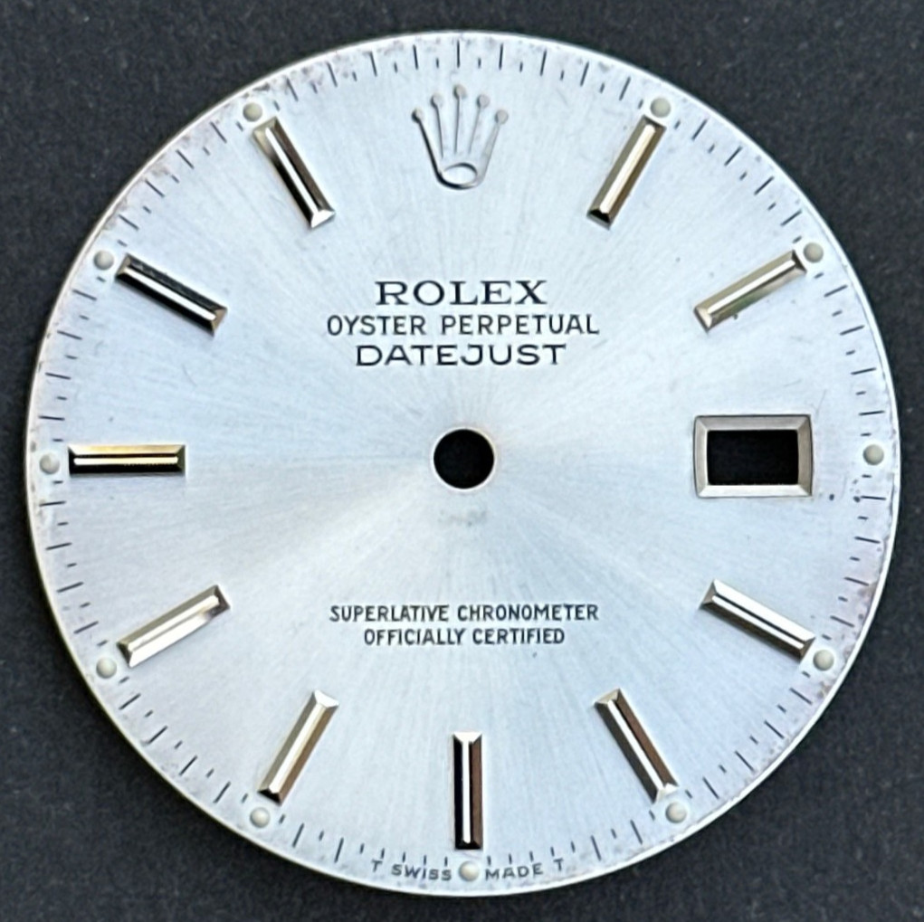 Vintage Rolex Oyster Perpertual Datejust Watch Dial For 36mm Case 16030 16014