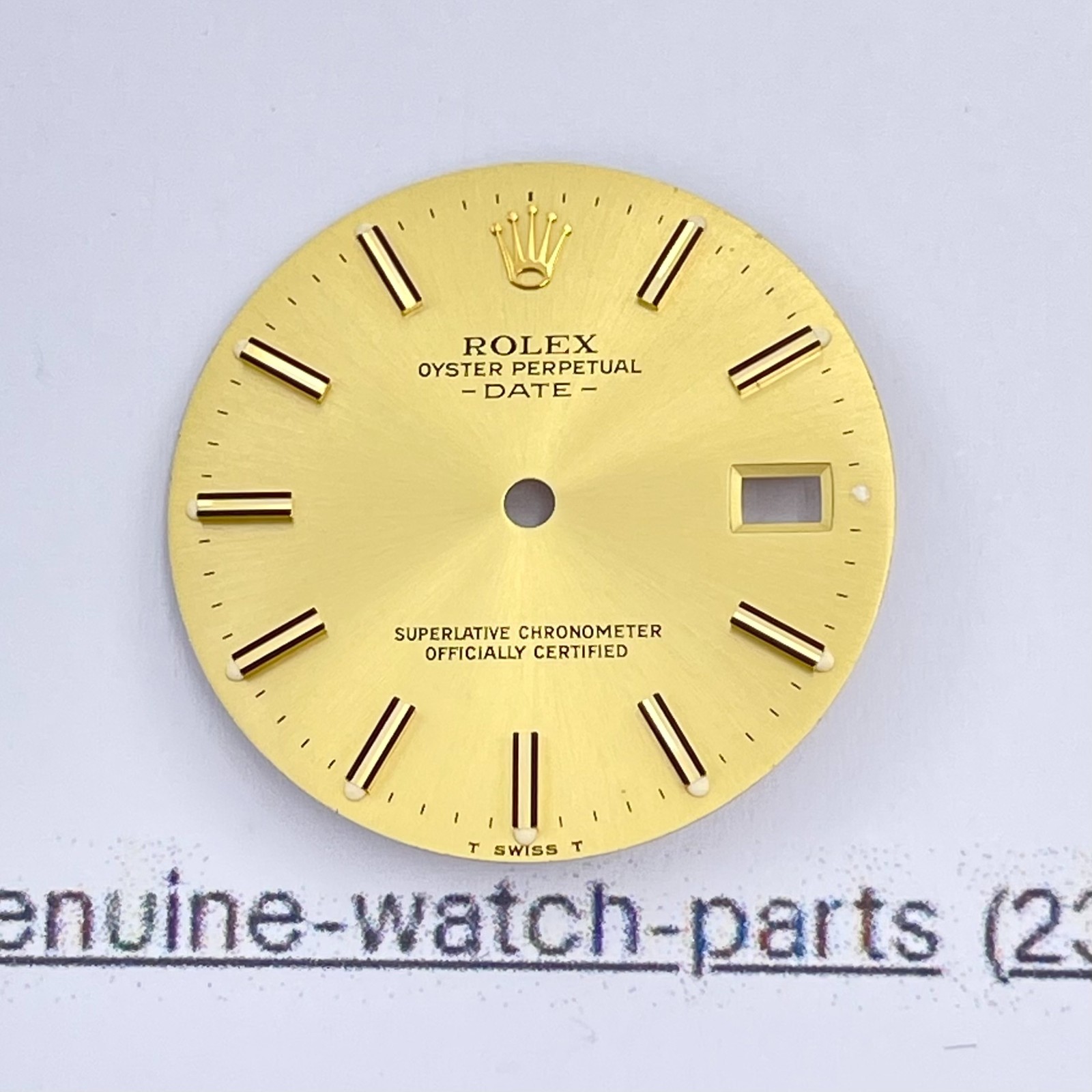 Genuine Rolex Datejust 34mm Gents Date 15203 15233 Champagne Two Tone Gold