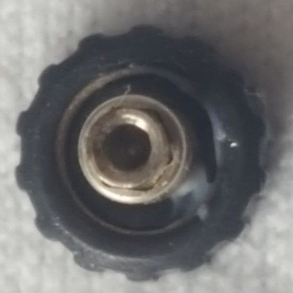 Omega Screw Down Crown, Black Threaded Part Number 42093