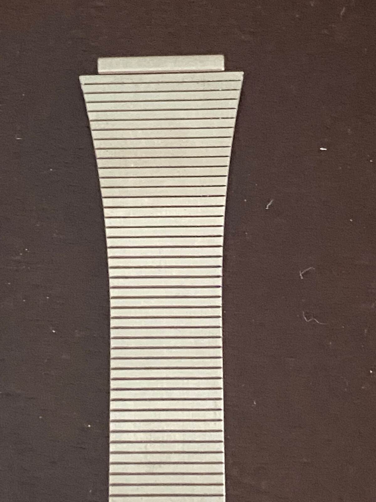 VINTAGE N.O.S. STAINLESS STEEL 18MM ADJUSTABLE WRIST WATCH BAND ONLY , FOR LCD