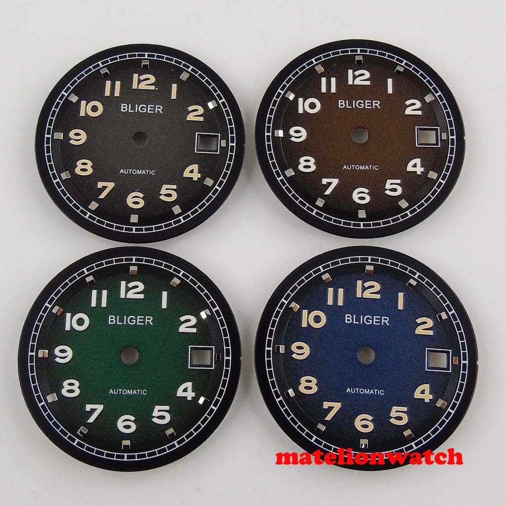 31.5mm Watch Dial Faces Date Window Fit For ETA 2824 Miyota 8215 821A DG2813