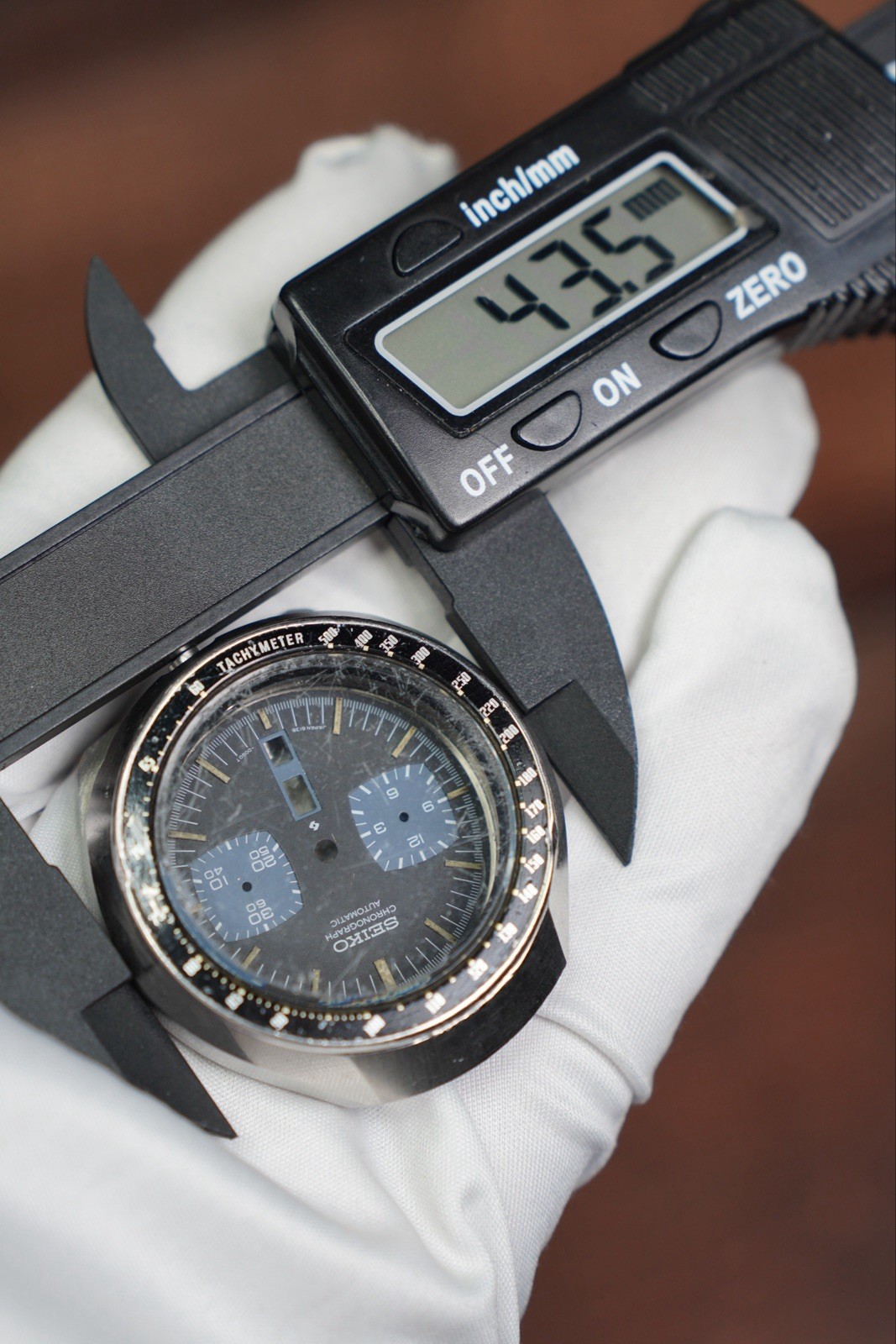 Authentic Seiko 6138-0040 Bullhead Chronograph Case Set Original Dial &Caseback