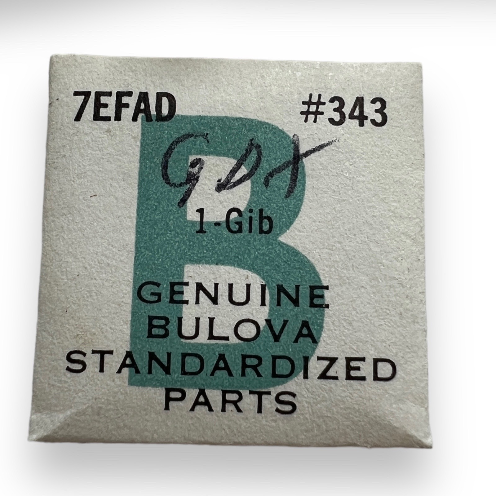 Bulova 7EFAD Gib x 1 Watch Material Part #343 NOS Fits Bulova 7EFACD