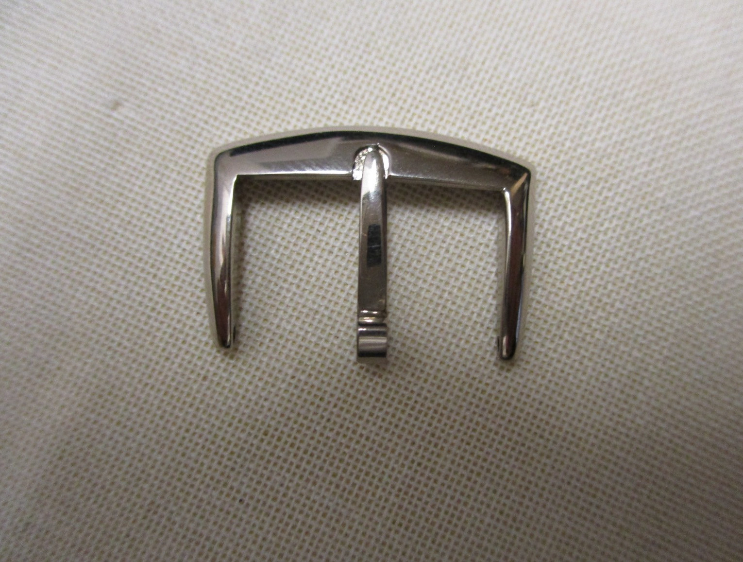 Rare Polished 18k 750 White Gold Buckle for 16mm Watch Strap Buckle-End Straps