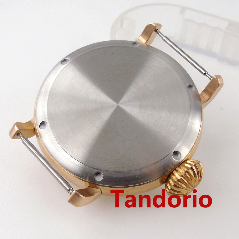 46mm Solid Cusn8 Bronze/Stainless Steel Watch Case fit NH34 NH35 ETA 2824 PT5000