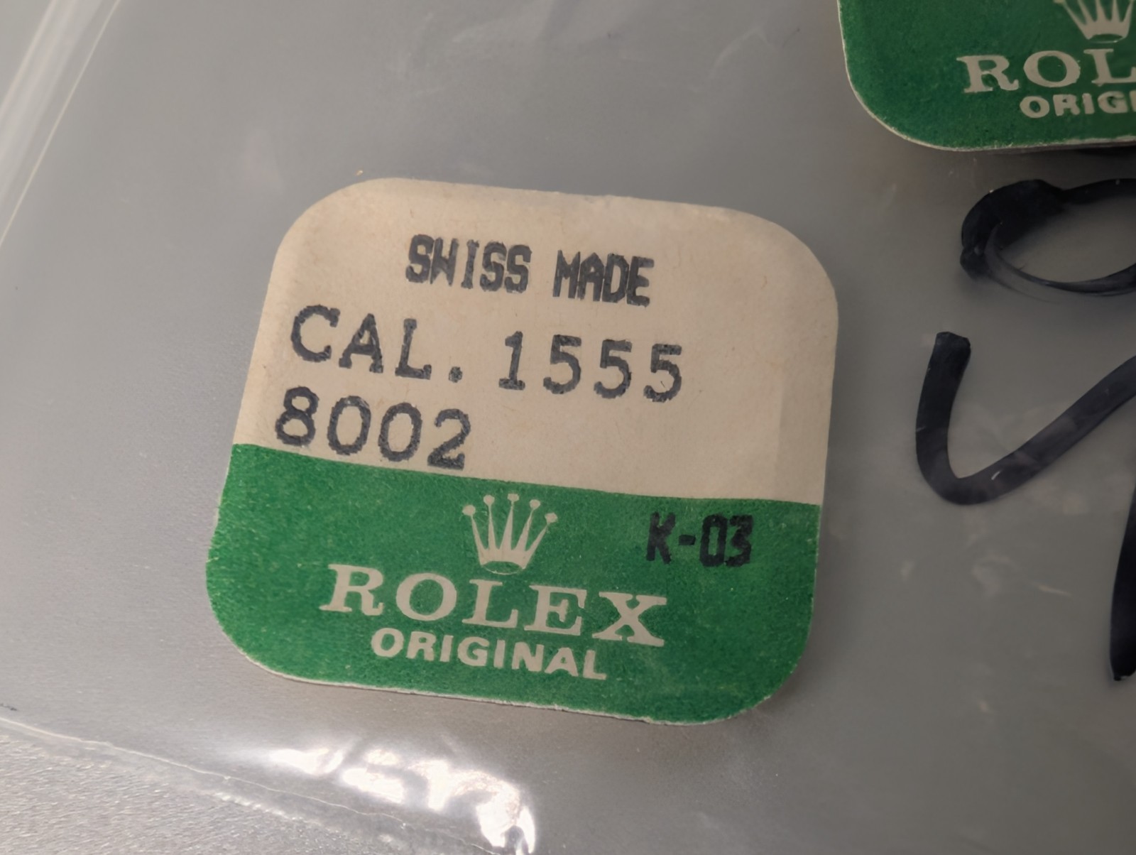 Rolex 1555 8002 1556 8002 Center Second Pinion NEW Factory Sealed