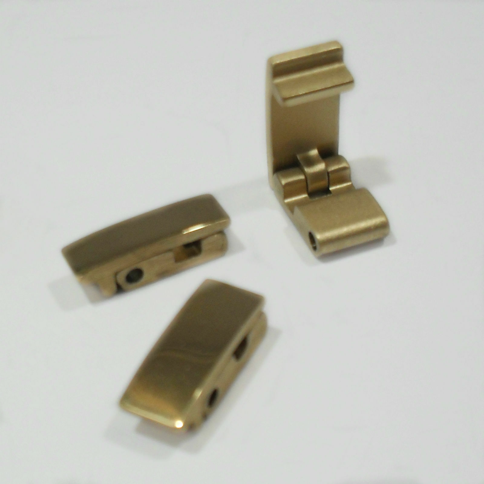 Fold Over Watch Bracelet Clasp Replacement Catch Gold Plated Steel Gate Fastener