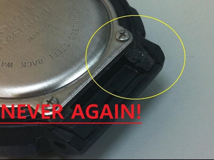 WELDED ONE PIECE DW5600 NATO Stainless SHELL with lugs PLASTIC LUG BYPASS