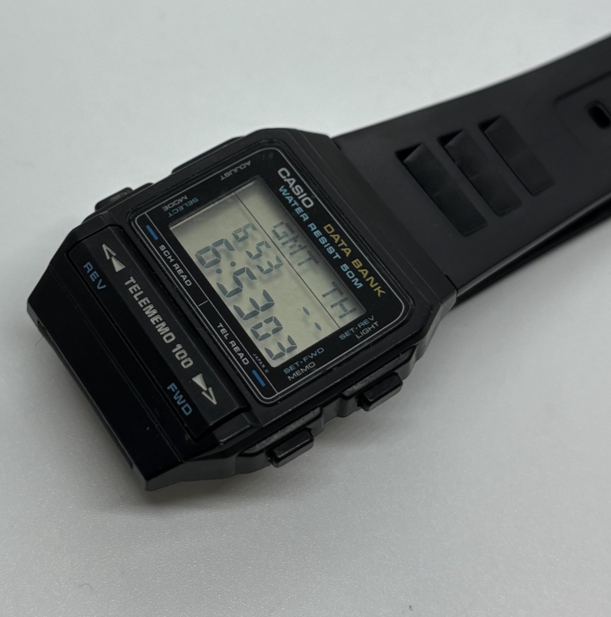 VINTAGE CASIO DATABANK TELEMEMO 100 REF 696 DBX-101W WRISTWATCH