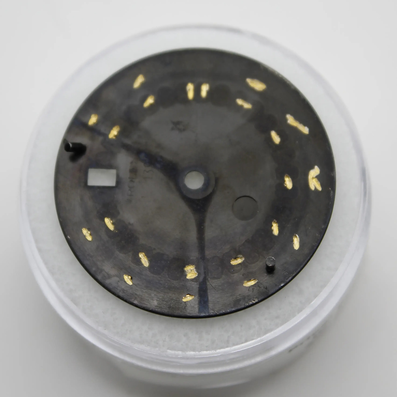 Rolex DateJust 36mm Black Gold Indices 16013 16233 Watch Dial