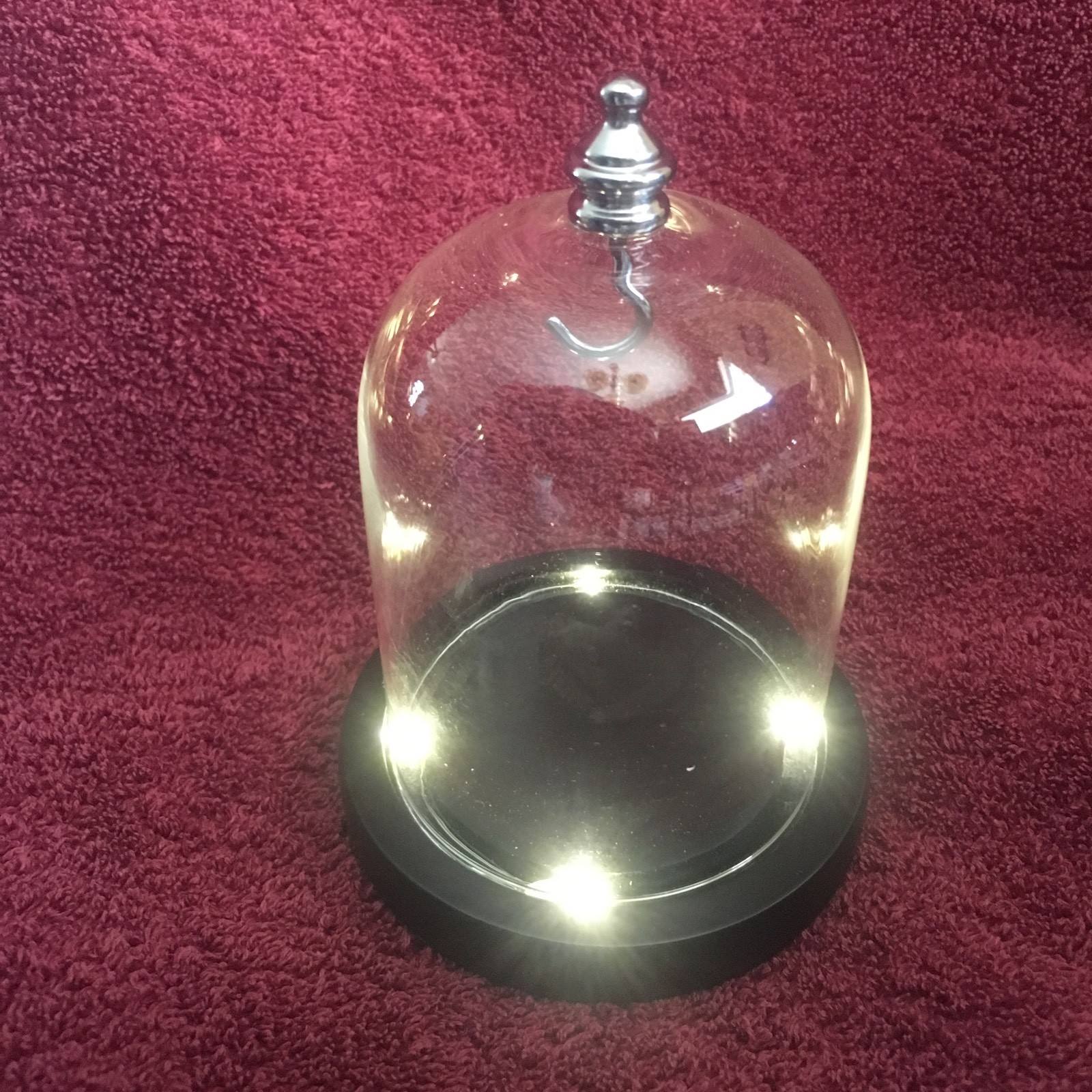 Display Dome With Top Hook And Lighted Base (CR2032 Battery Not Included)