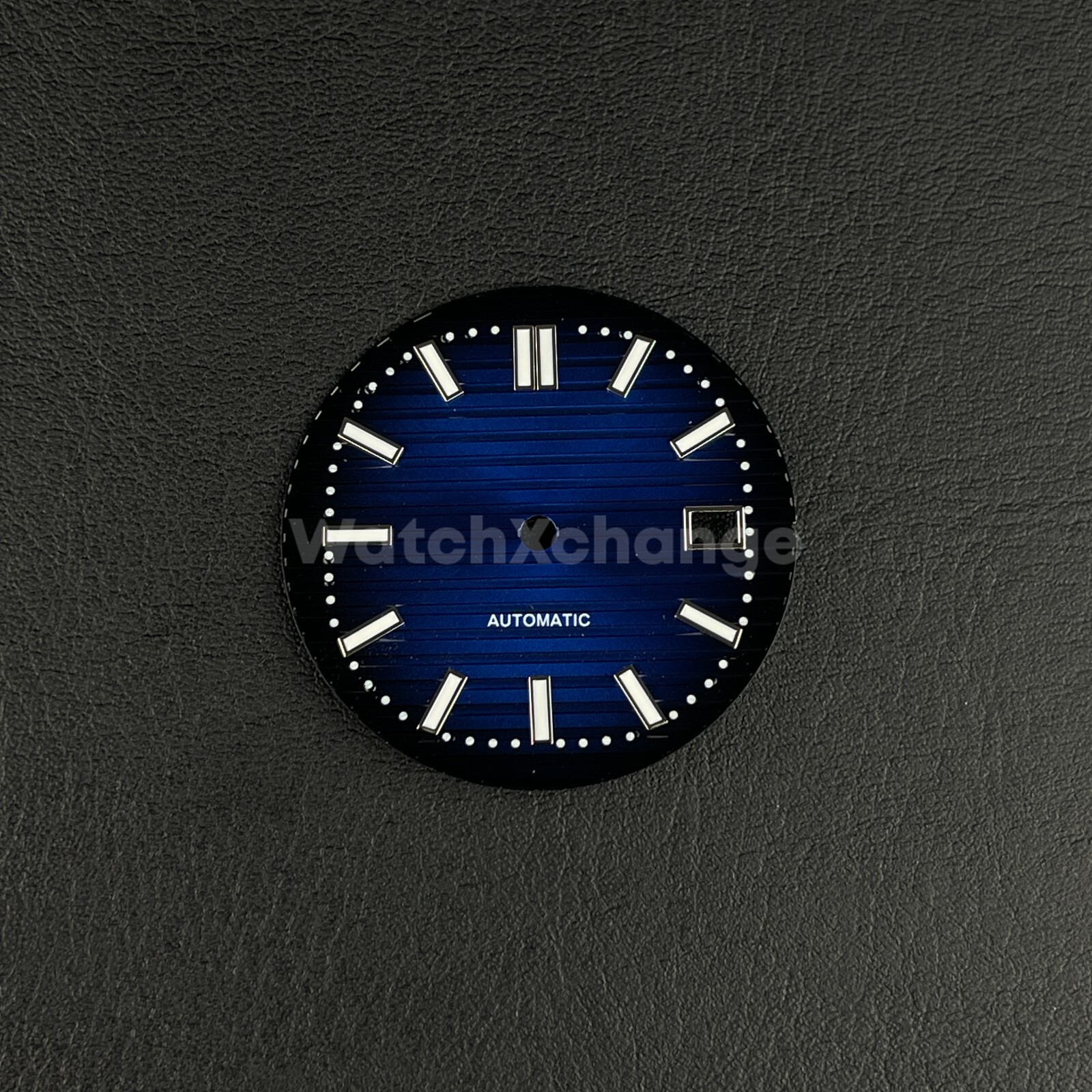 30.8mm Dark Blue Nautilus Style Dial C3 Luminous For Seiko NH35 Movement