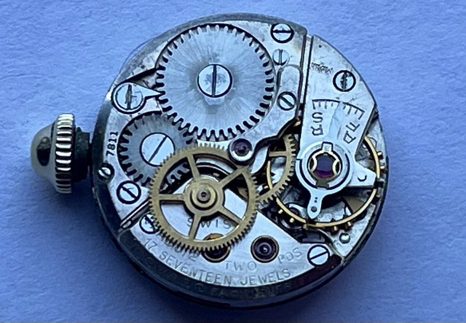 VINTAGE LADIES MOVADO WRIST WATCH MOVEMENT – TIFFANY & CO. DIAL,RUNNING