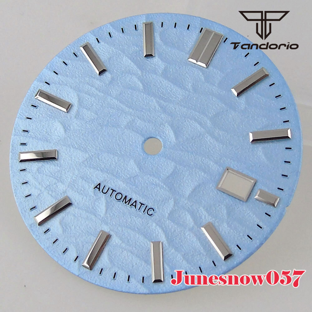 Accessories Parts Glacier Blue Watch Men Dial 33.5MM Fit For NH35A NH36A SKX SRP