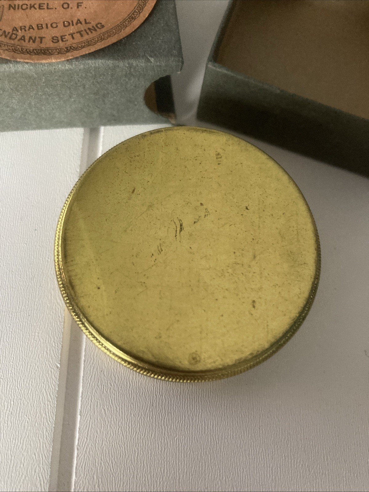 Elgin National Watch Co Pocket Watch Movement Holder Container 12S EMPTY