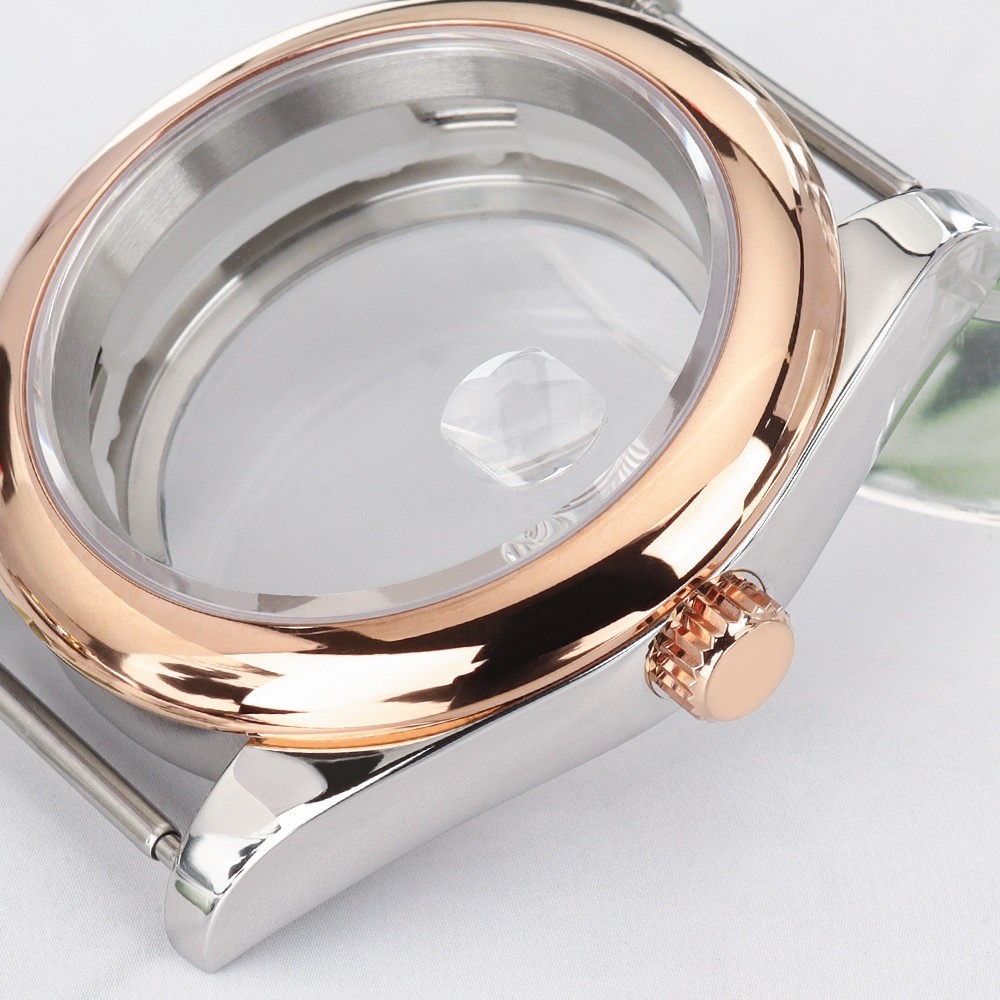 36mm/39mm Oyster Watch Case Smooth Bezel Sapphire 10ATM For SII NH35 Miyota8215
