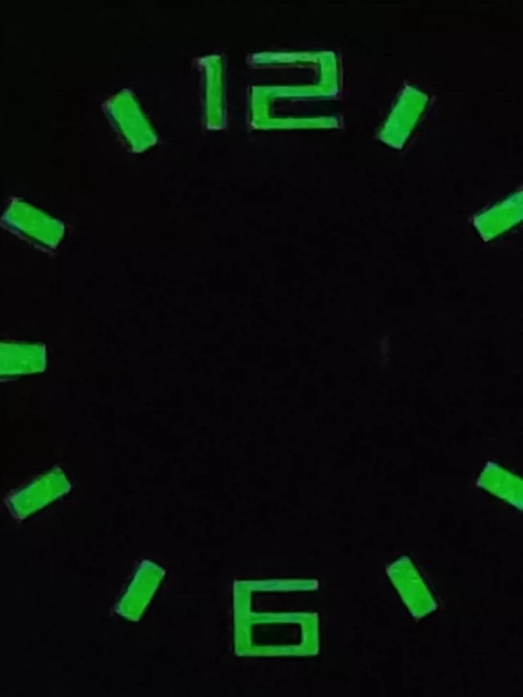28.5mm Strong Green Luminous Globe Dual Date Watch Dial for NH36
