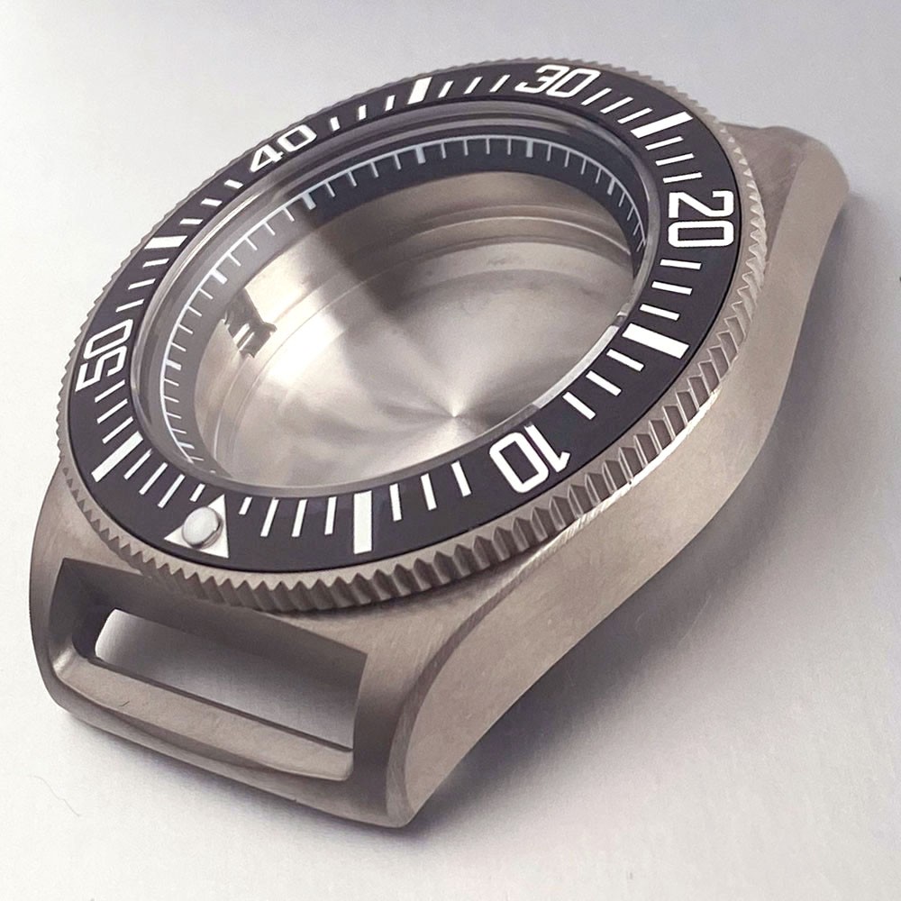 42mm Tactical Frog Dive Titanium Watch Case Sapphire 200M Waterproof Fit NH35