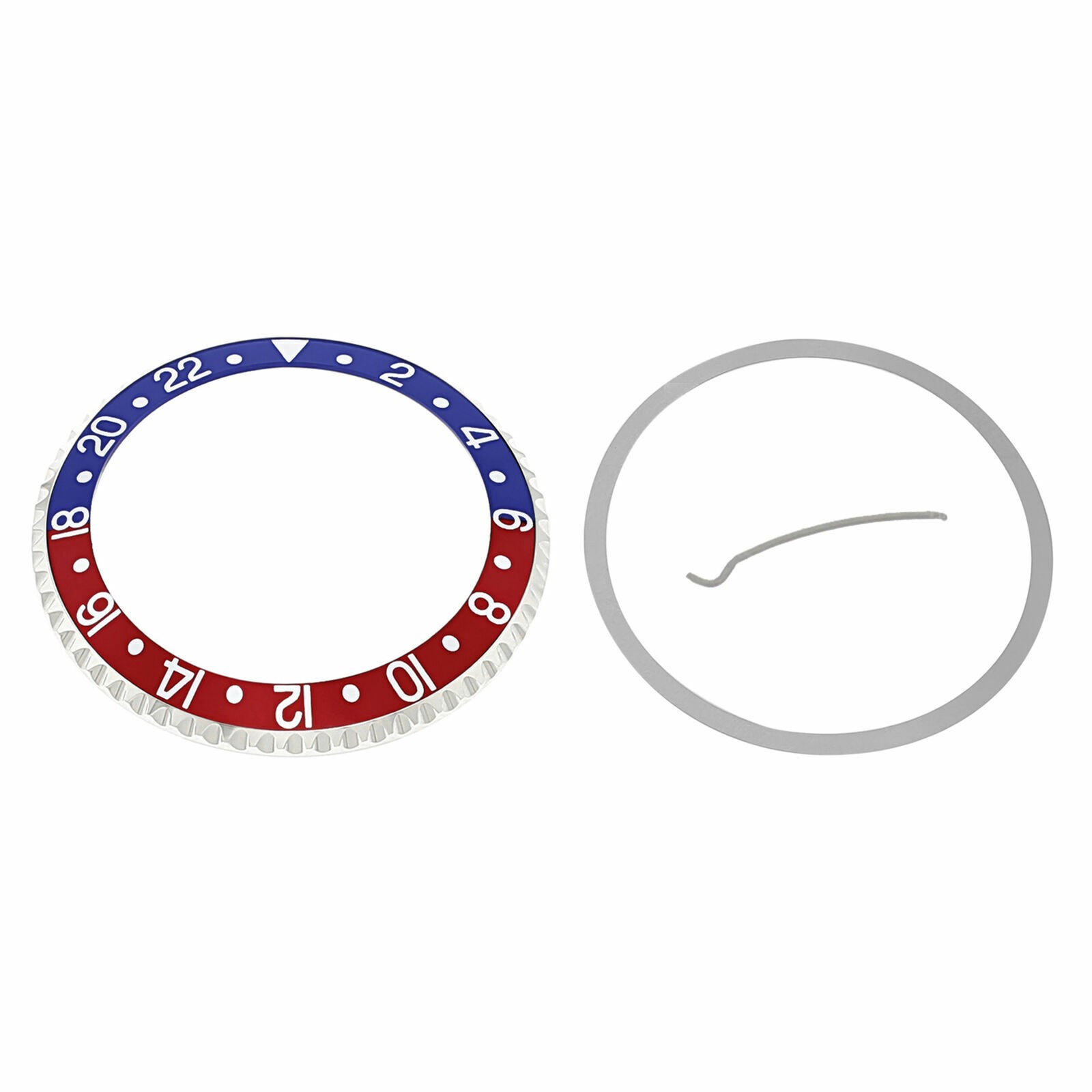 PEPSI BEZEL & INSERT FOR ROLEX GMT MASTER I, II BLUE/RED 16700 16710 SAPPHIRE