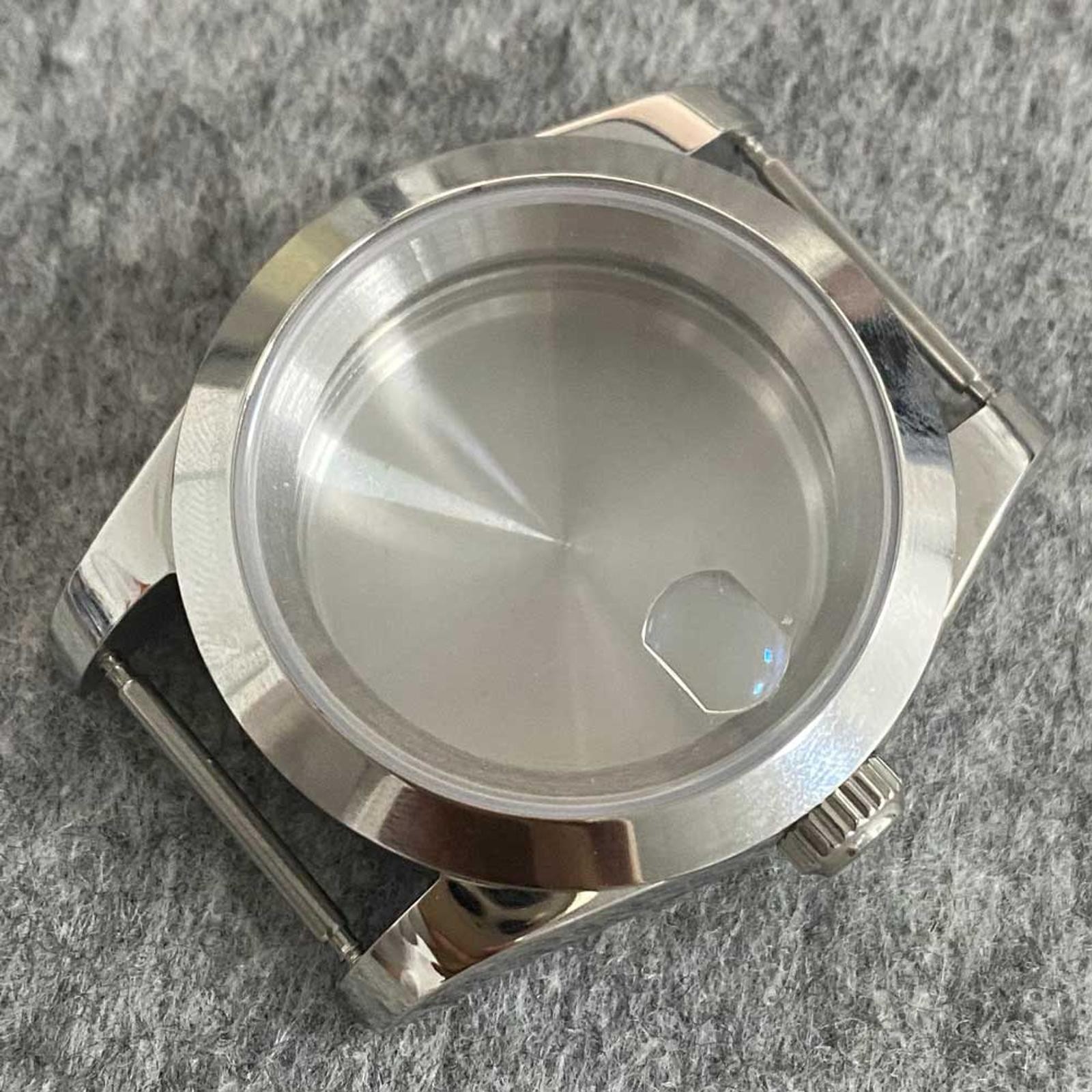 39mm Sapphire Watch Case With Crown & Gasket O-Ring For Seiko NH35/36 Movement B