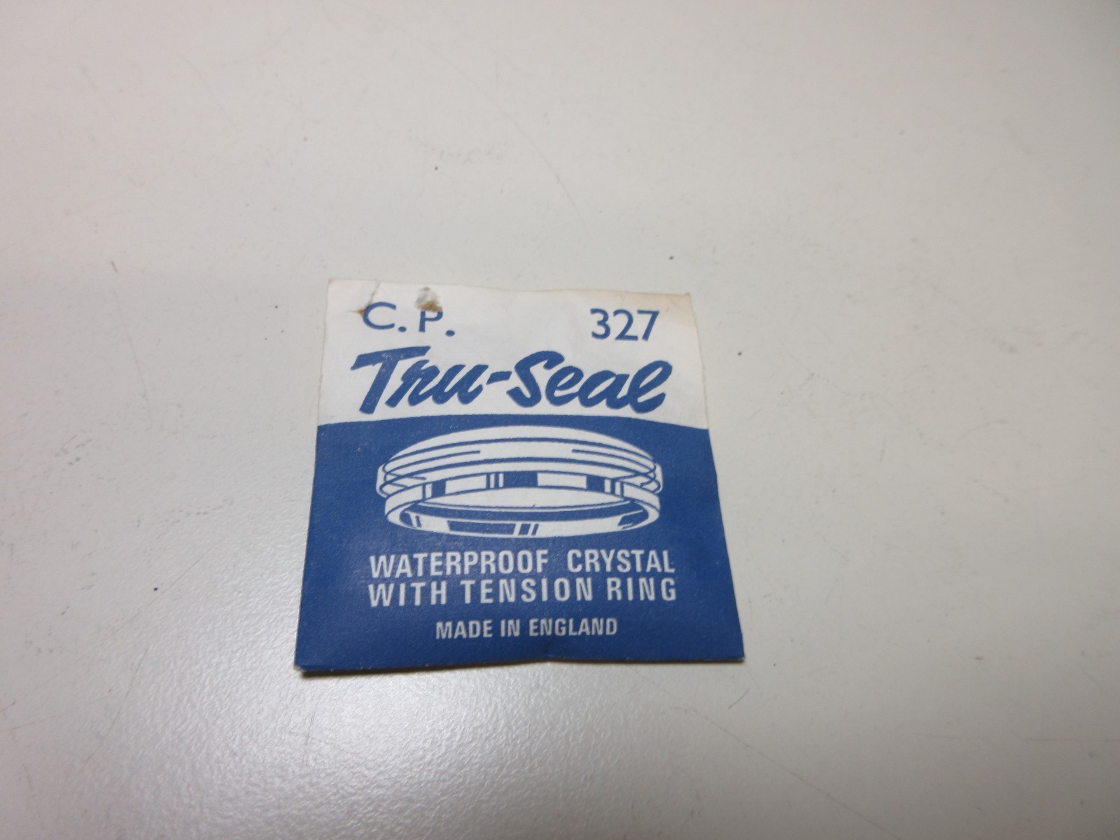TRU SEAL ROUND WATCH CRYSTAL CP 327 WATERPROOF WATCHMAKER REPLACEMENT PART #358
