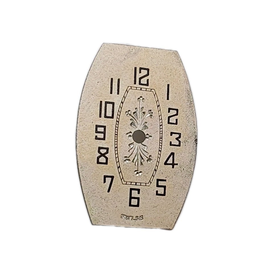 KK System Genuine 13.9mm x 20.5mm Swiss Metal Wristwatch Dial Only 1686