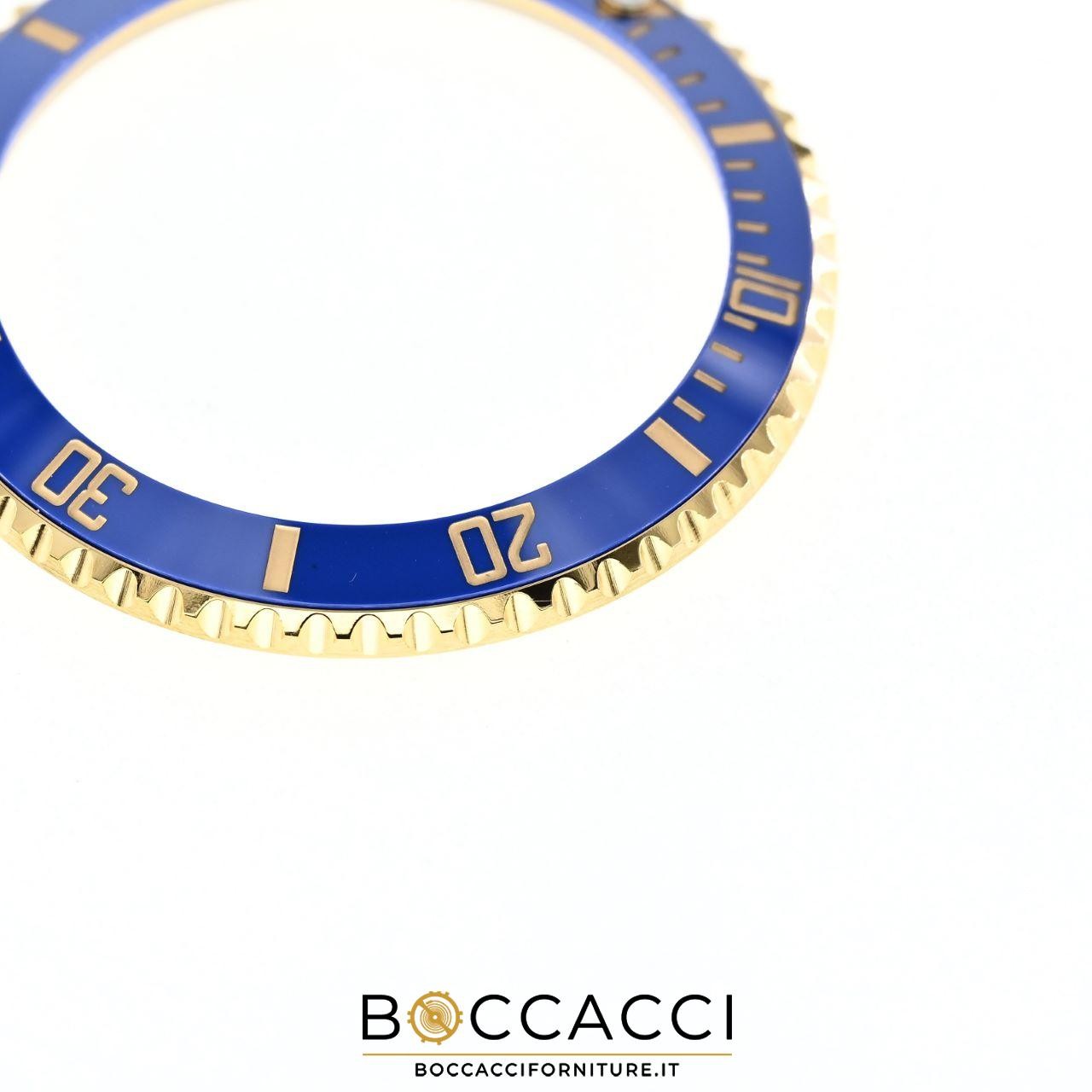 GENERIC Compatible Complete Bezel With Blue &Gold Ceramic Insert for ROLEX Su…