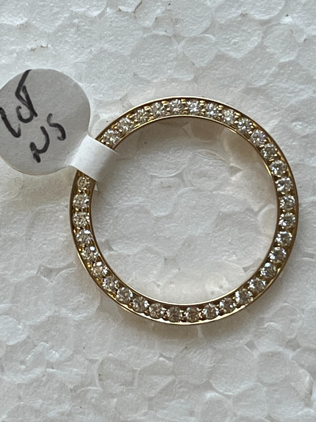 BEAD SET DIAMOND BEZEL FOR ROLEX 6516, 6517, 6519, 6916, 6917, 6919, 6927 14KY