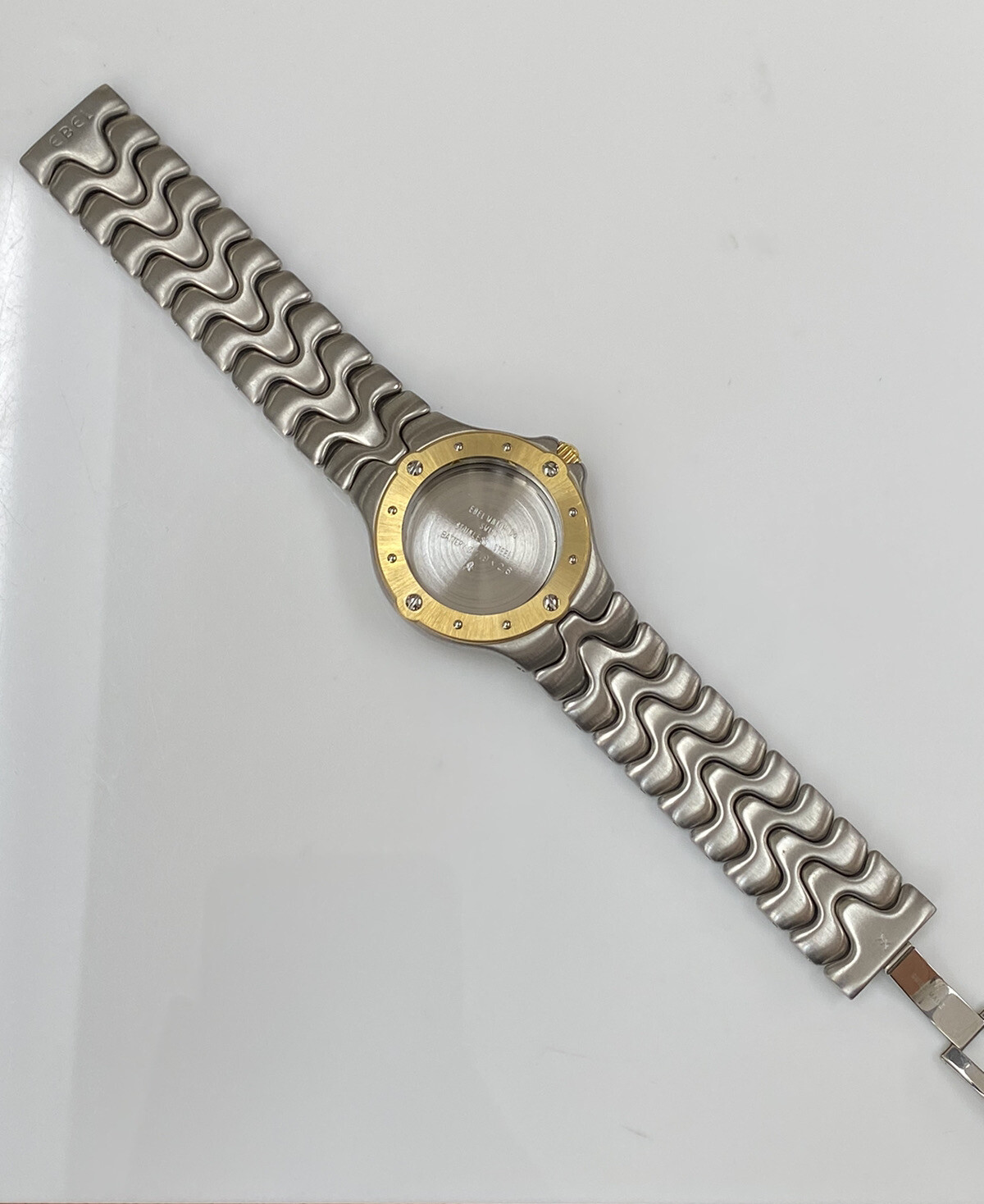 Genuine New Ebel Sportwave 6187631 Stainless Steel Two Tone Watch Case/Bracelet