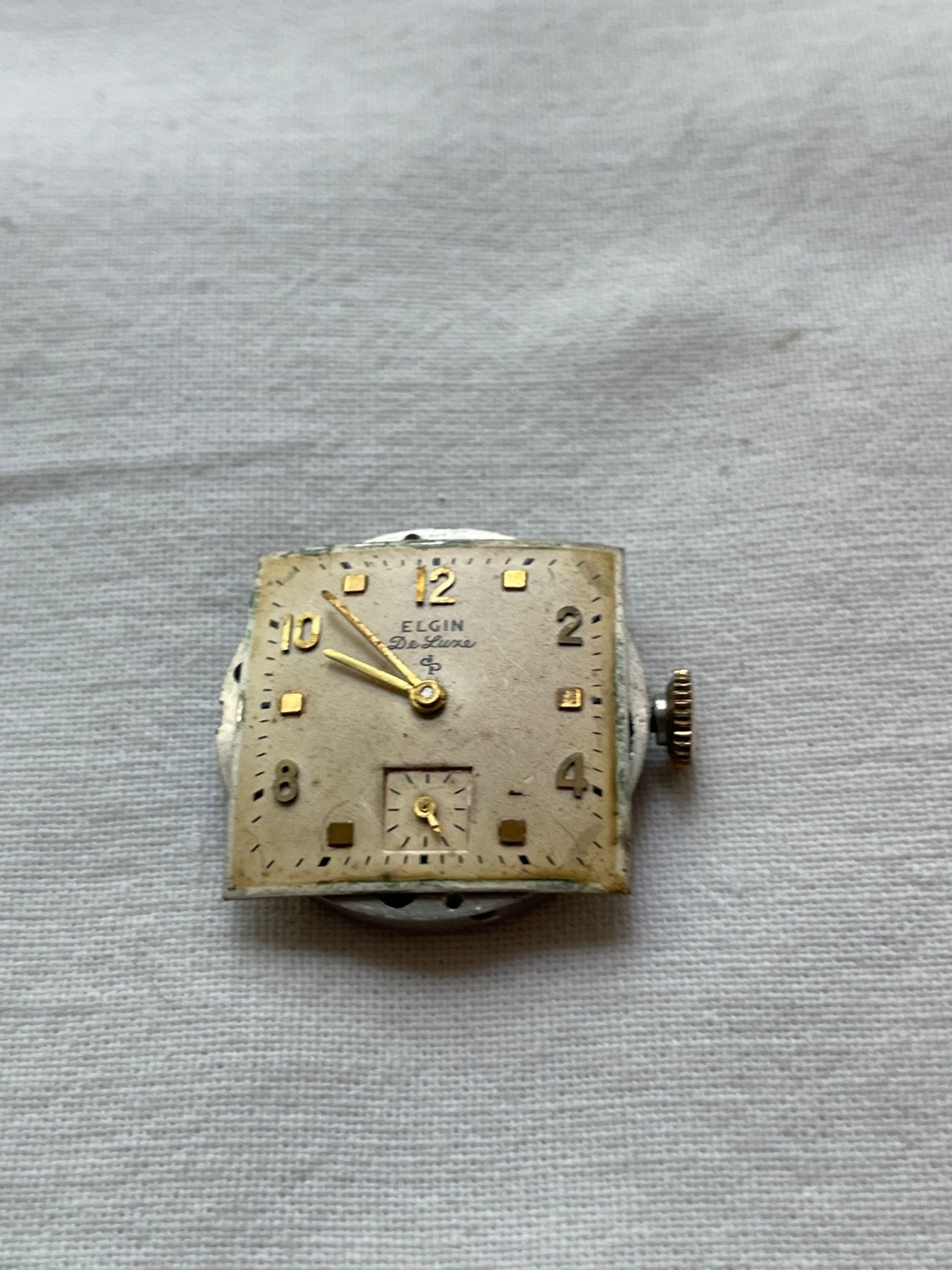 Elgin de luxe 555 – movement for mens watch RUNS, lot0308