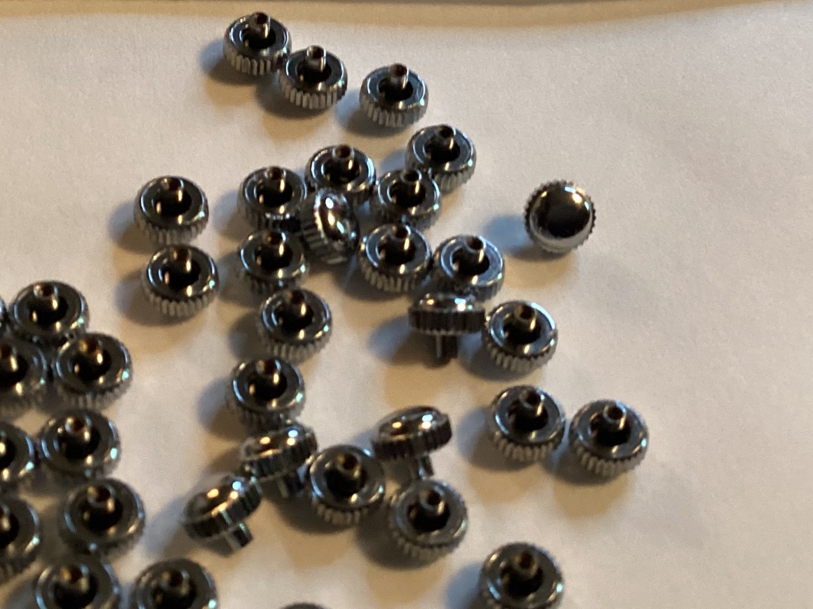 Unbranded silver color watch crowns 4.4mm