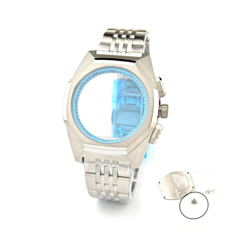 44.5mm VK64 VK63 Watch Case dial For GS Multi Function Sports Chronograph Parts