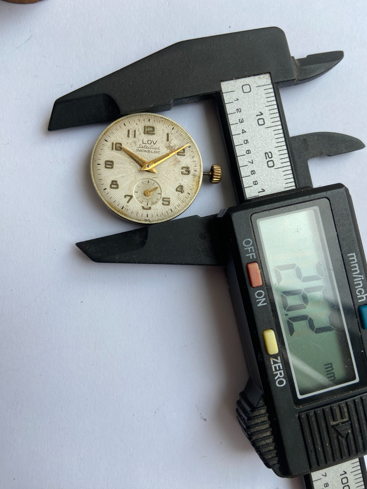 Vinatage MEN watch parts MOVMENT LOV SELECTION INCABLOCK CAL. AP 4