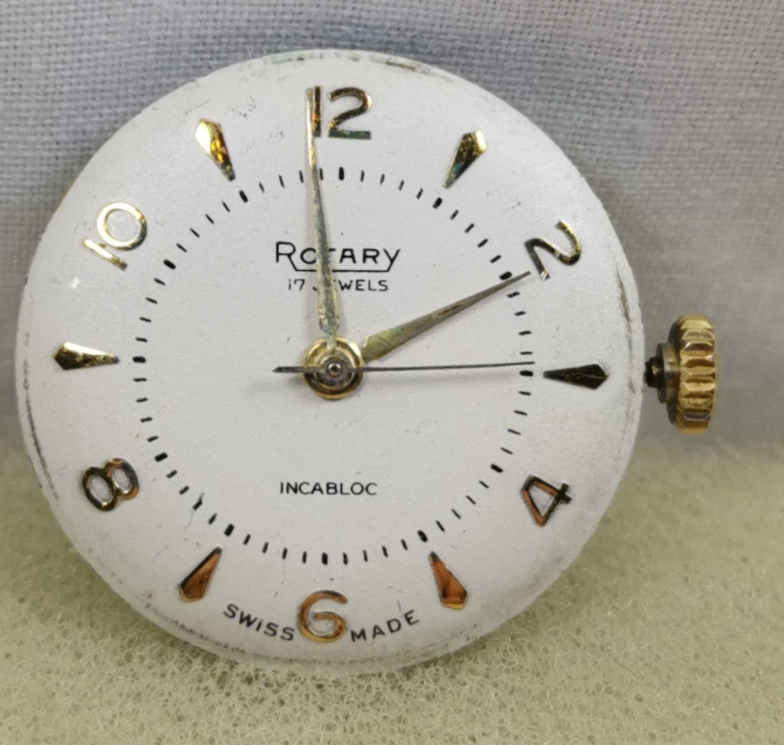 Rotary 17J. Cal. A53/425 Swiss Wristwatch Movement Parts/ Repair!