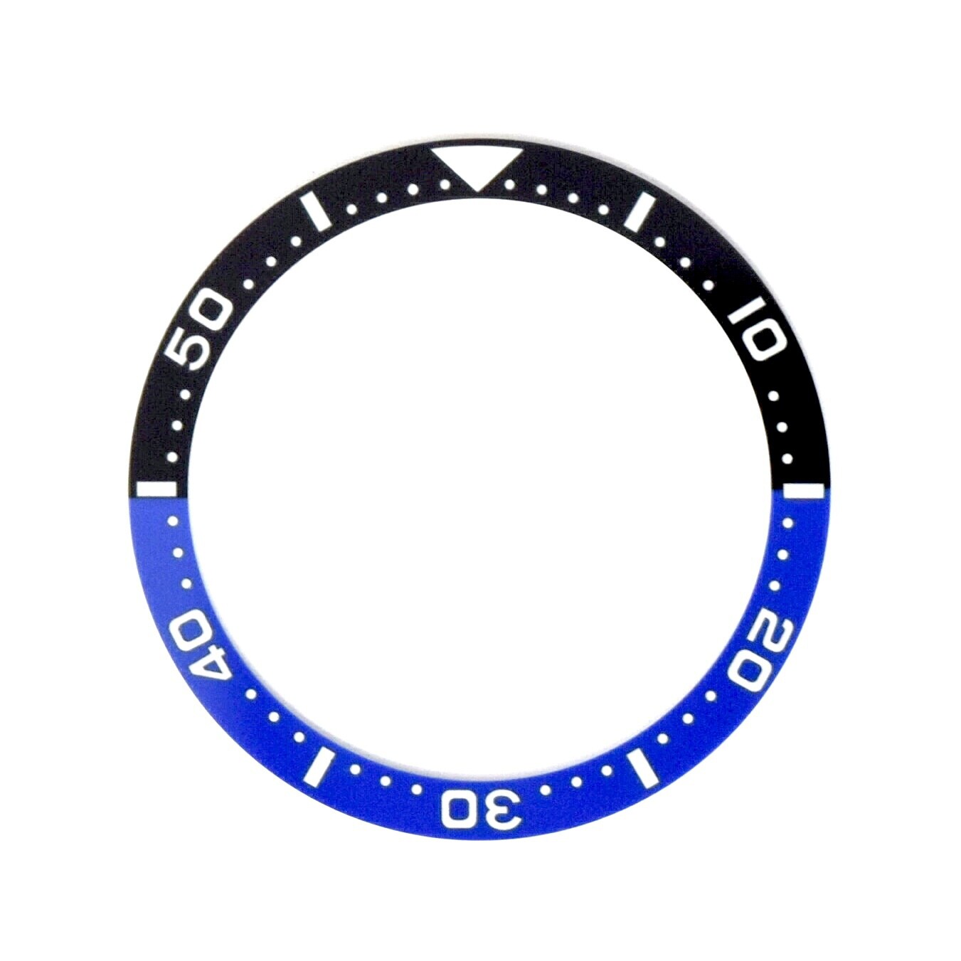 SKX007/SRPD Flat Ceramic Bezel Insert – Lumed – SKX007 Style – Black, Blue & Whi