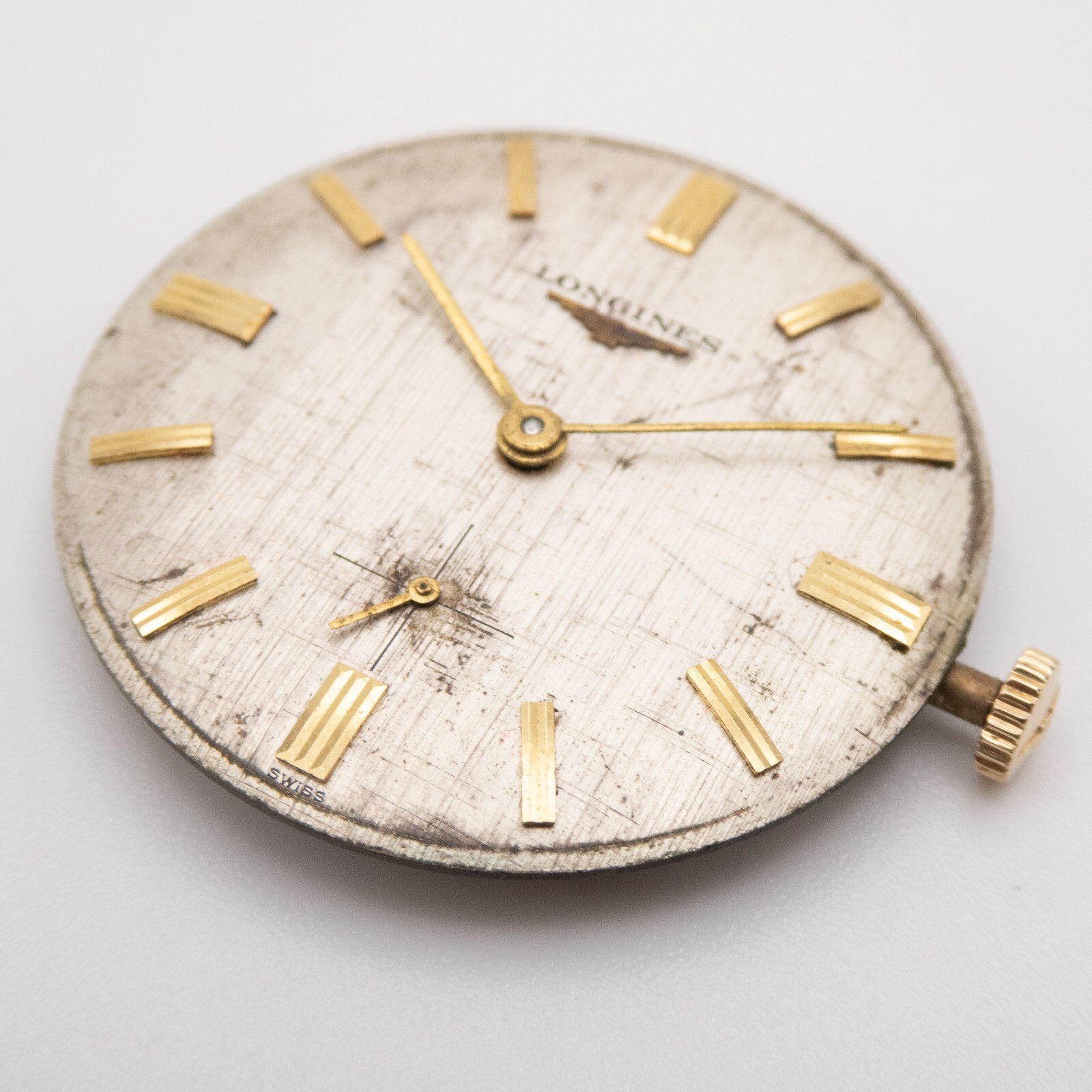 Vintage Longines Caliber 370 17-Jewel Wristwatch Movement, Runs, Parts / Repair