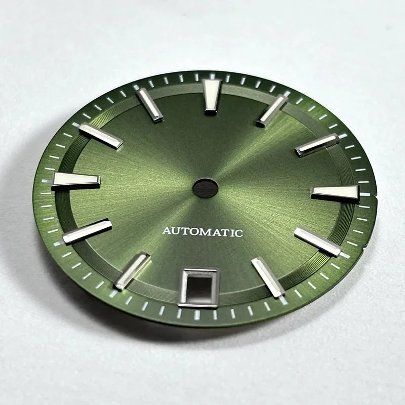 NH35 Sunburst 28.5mm Dial Blue Lume Fit NH35 Movement 6o’clock date