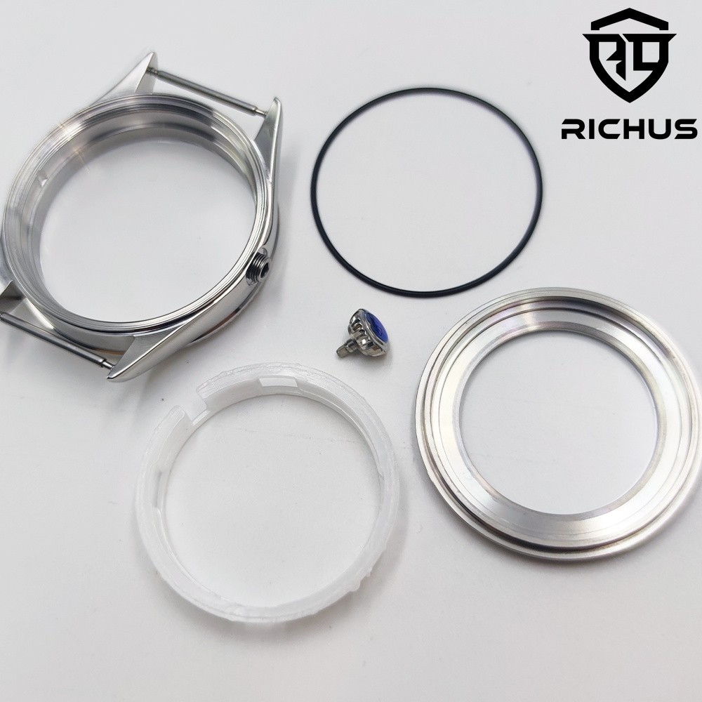 39mm Watch Case Sapphire Glass Fit NH34 NH35 NH36 ETA2824 PT5000 Movement