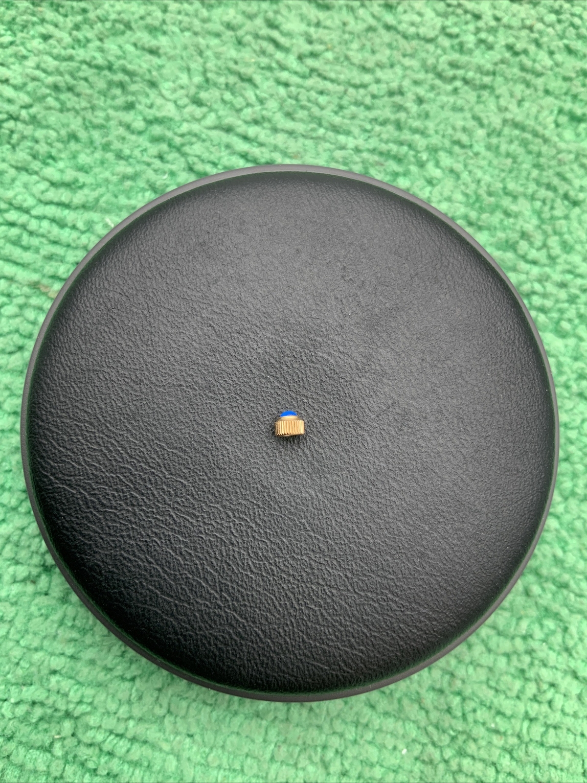 Cyma Tavannes Gold Crown With Blue Stone 2.75 X 1.60, T.10Y Watch Part