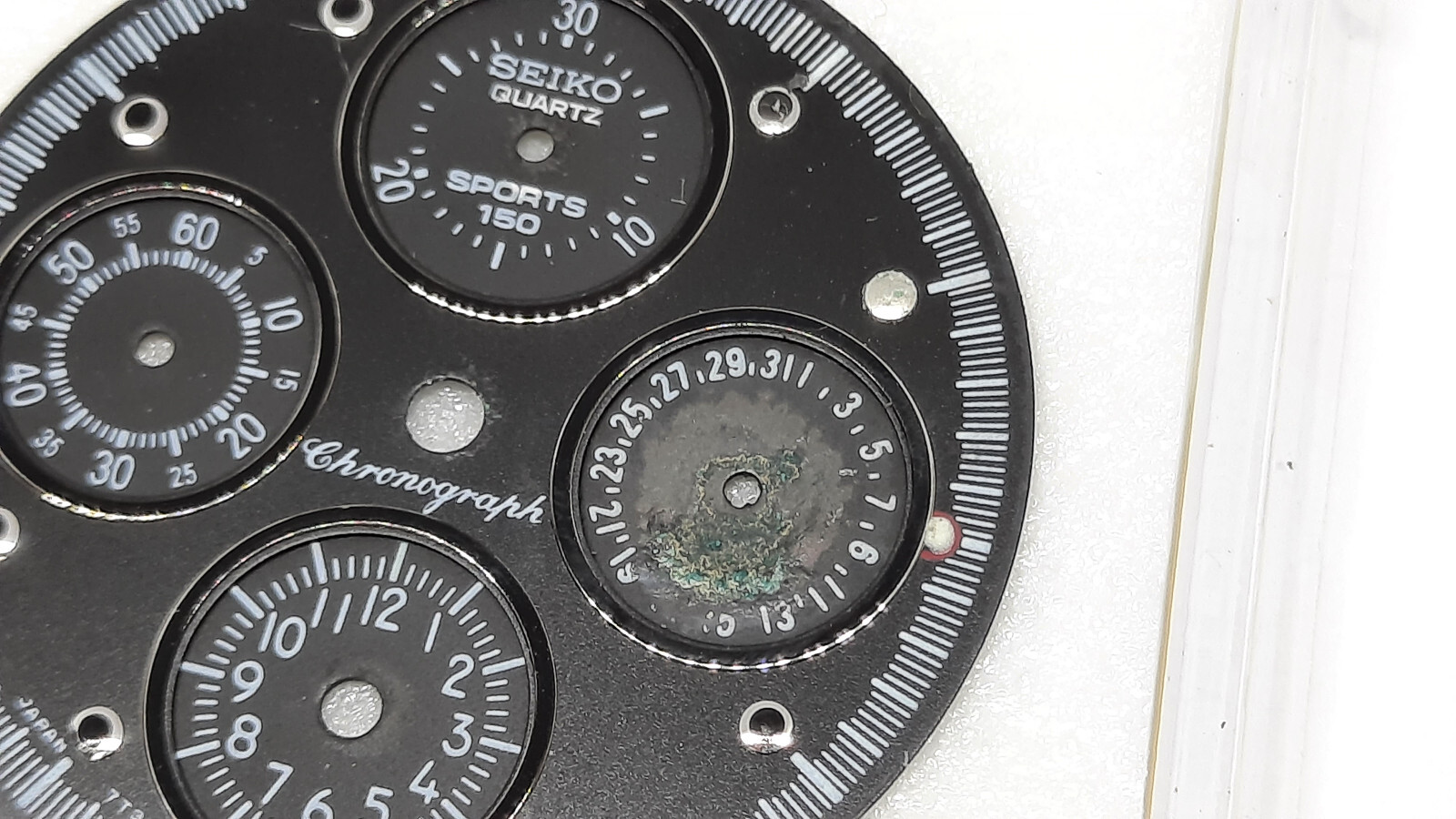 Genuine Vintage Seiko 7T34 – 6A0L Flightmaster Sports 150 Black Watch Dial 1990′