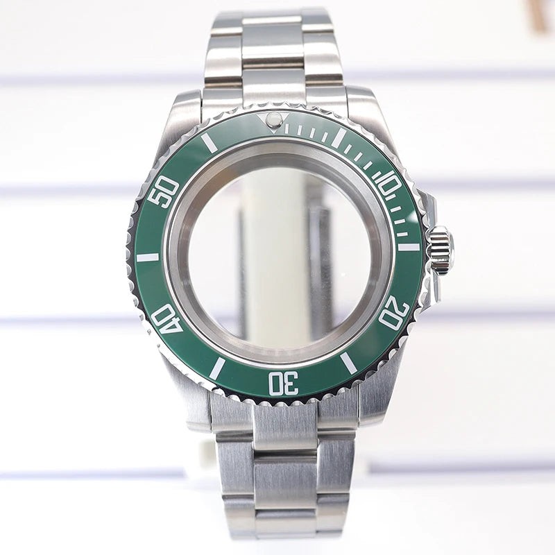 40mm Watch Case Ceramic Bezel Sapphire For Sub Nh35 Nh36 Nh38 Eta2824 Miyota8215