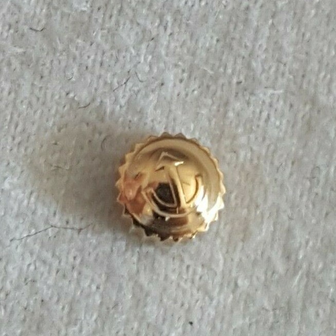 RADO Water Resistant Gold Plated Crown Part Number 48-596